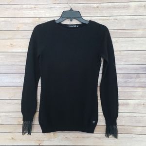 Cristinaeffe Black Wool Sweater Size 40